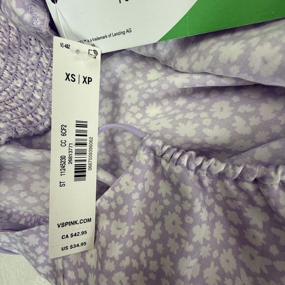 NEW Victoria’s Secret Satin Floral Bustier Corset Slip Dress Size XS Lavender - Picture 8 of 11